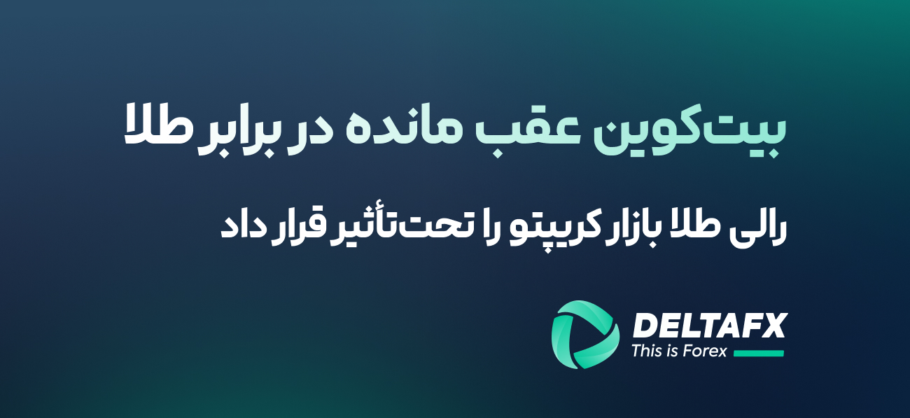 بیت‌کوین عقب مانده در برابر طلا